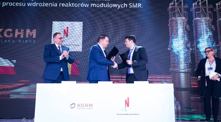 KGHM Polska Miedz and SN Nuclearelectrica SA have signed a memorandum for cooperation in the development of SMR