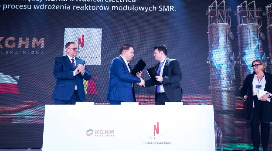 KGHM Polska Miedź SA y SN Nuclearelectrica SA firman un memorando de entendimiento para el desarrollo de SMR