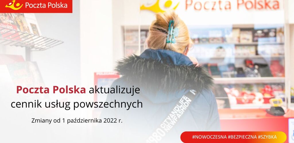 Poczta Polska aktualizuje cennik usług powszechnych. Zmiany od 1 października 2022 r.