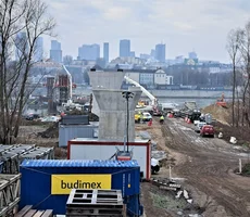 Podpory nowego mostu w Warszawie będą gotowe do końca 2022 roku