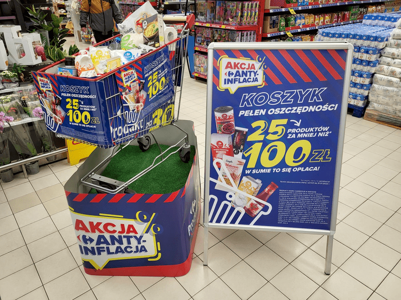 Mocna odpowiedź Carrefour na drożyznę - Akcja Antyinflacja i koszyk 25 produktów w cenie poniżej 100 zł