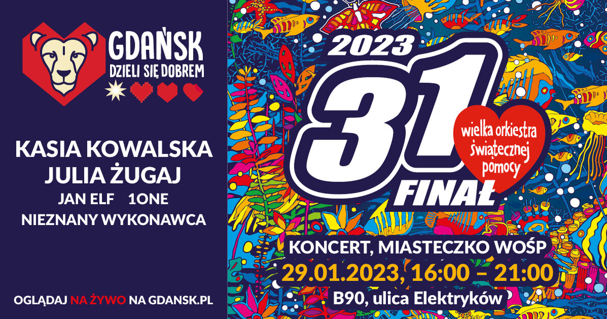 Gdańsk dzieli się dobrem podczas 31. Finału WOŚP