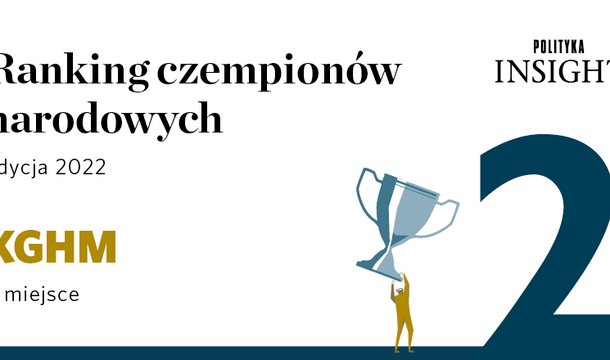 KGHM on the podium of National Champions in the ranking by Polityka Insight