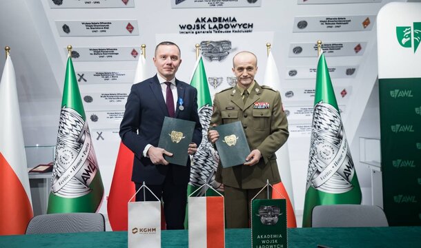 KGHM podpisał list intencyjny z Akademią Wojsk Lądowych we Wrocławiu