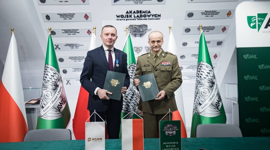 KGHM ha firmado una carta de intención con la Universidad Militar del Ejército de Tierra de Wrocław