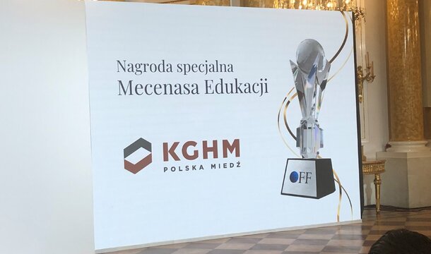 KGHM Polska Miedź S.A. con el título de Mecenas de la Educación