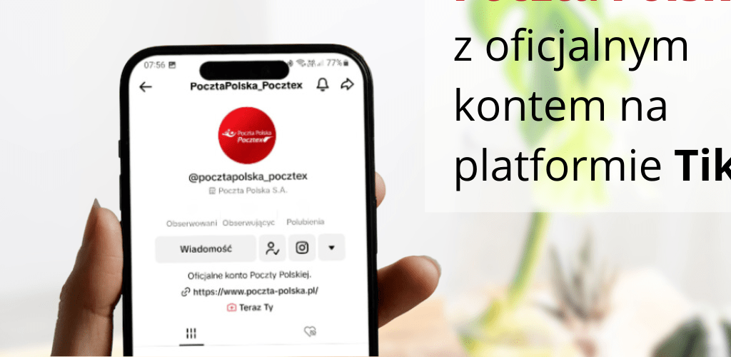 Poczta Polska z oficjalnym kontem na platformie TikTok