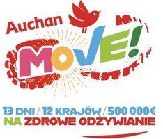 Auchan MOVE plakat akcji charytatywnej Fundacji Auchan