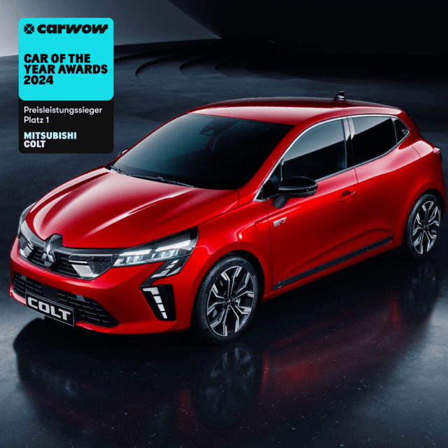 Mitsubishi COLT Platz 1 Preisleitungssieger Carwow Car of the Year Awards 2024 Bild